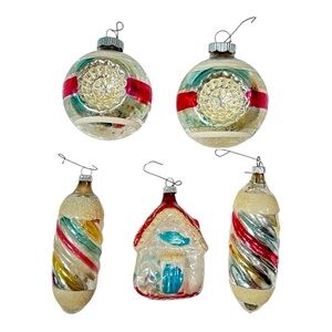 Vtg Sears Imperial Collection Mercury Glass Christmas Ornament Mica West Germany